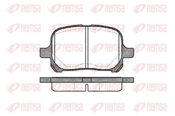 წინა სამუხრუჭე ხუნდი TOYOTA Camry 2002- TOYOTA Previa 2000-