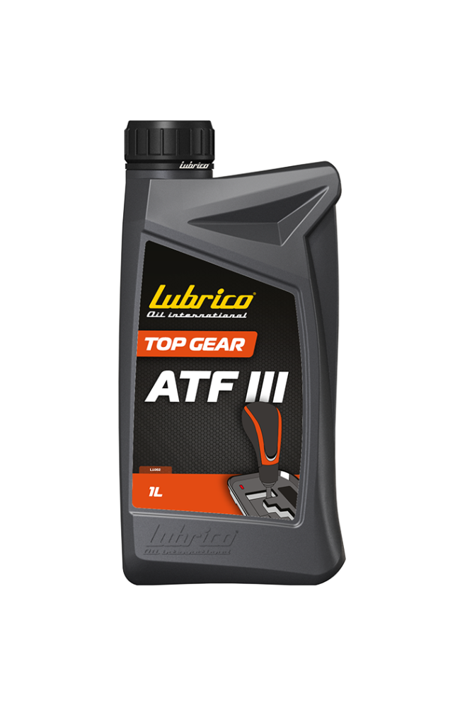 ტრანსმ. ზეთი LUBRICO TOP GEAR ATF III SYNTHETIC BLEND 1 LT ყვითელი