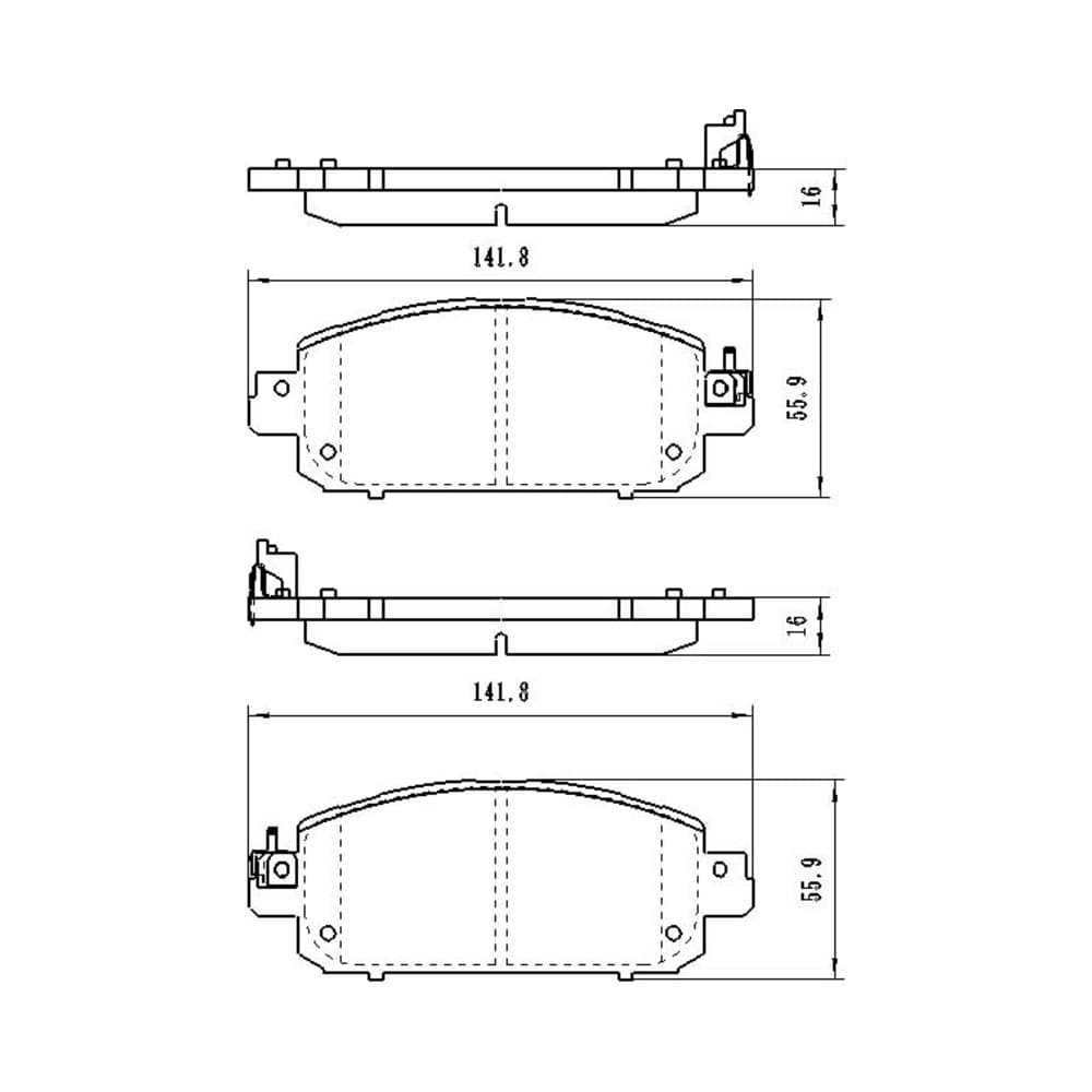 წინა სამუხრუჭე ხუნდი NISSAN Juke
